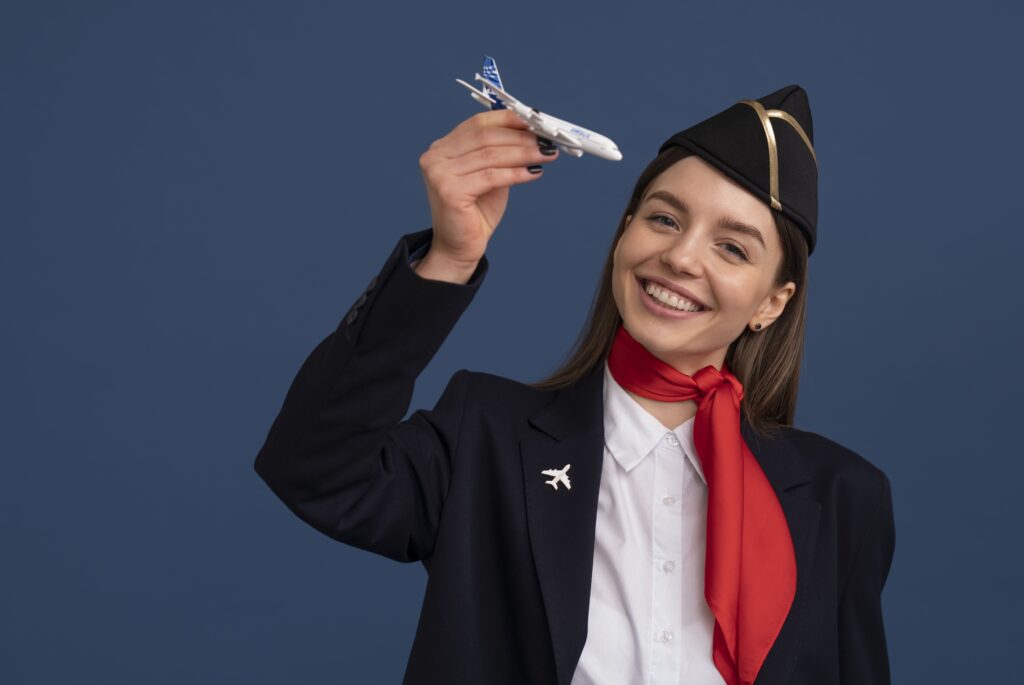 portrait-flight-attendant-with-plane-figurine (1)