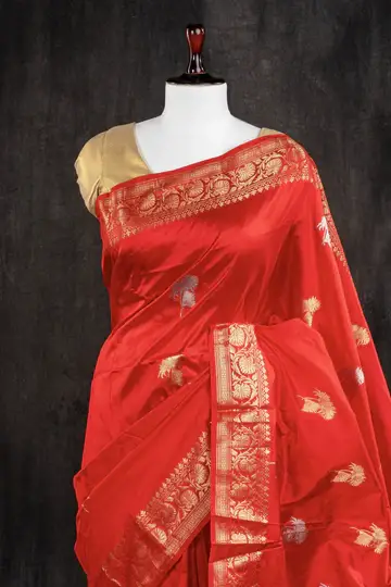 Red Banarasi Saree