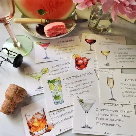 custom coctail menu